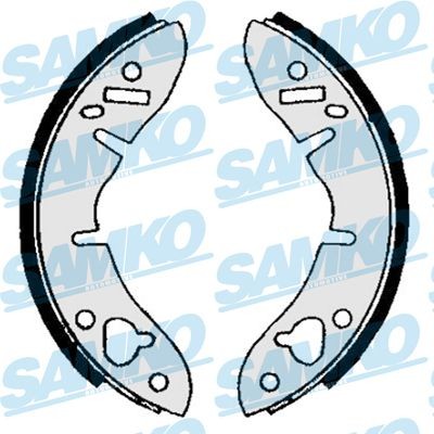 SAMKO Brake Shoe Set Article number: 81560 cheaply