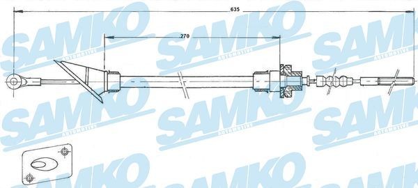 SAMKO Cavo frizione Numero articolo: C0245C poco costoso
