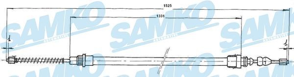 SAMKO Håndbremsekabel Varenummer: C0664B billige