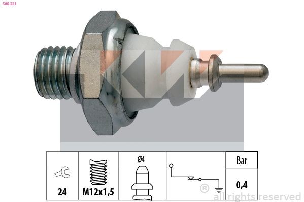 KW Oil Pressure Switch Article number: 500 221 cheaply