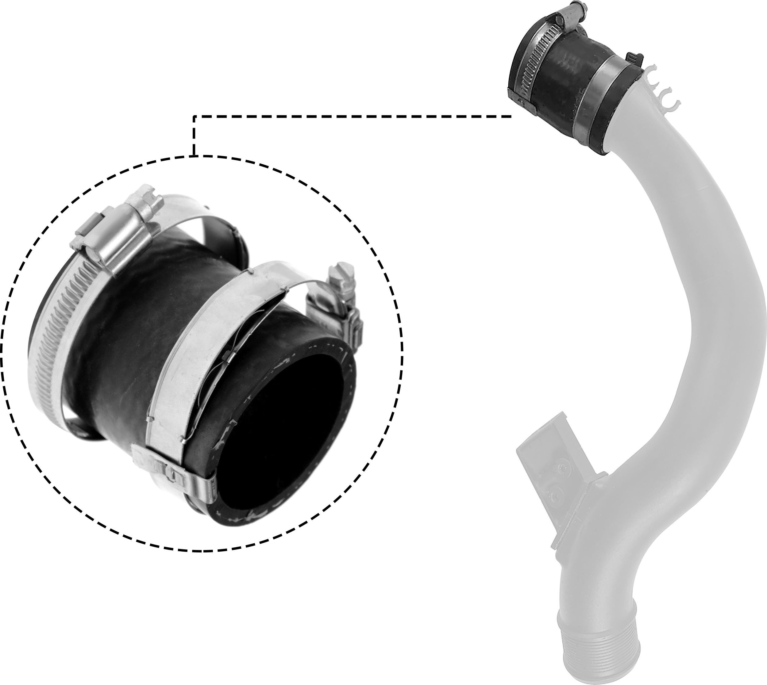 RAPRO Charger intake hose Article number: R16389 cheaply