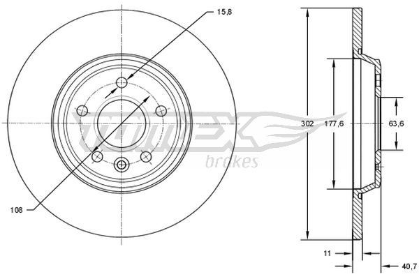 TOMEX brakes Piduriketas Artikli number: TX 73-08 soodsalt