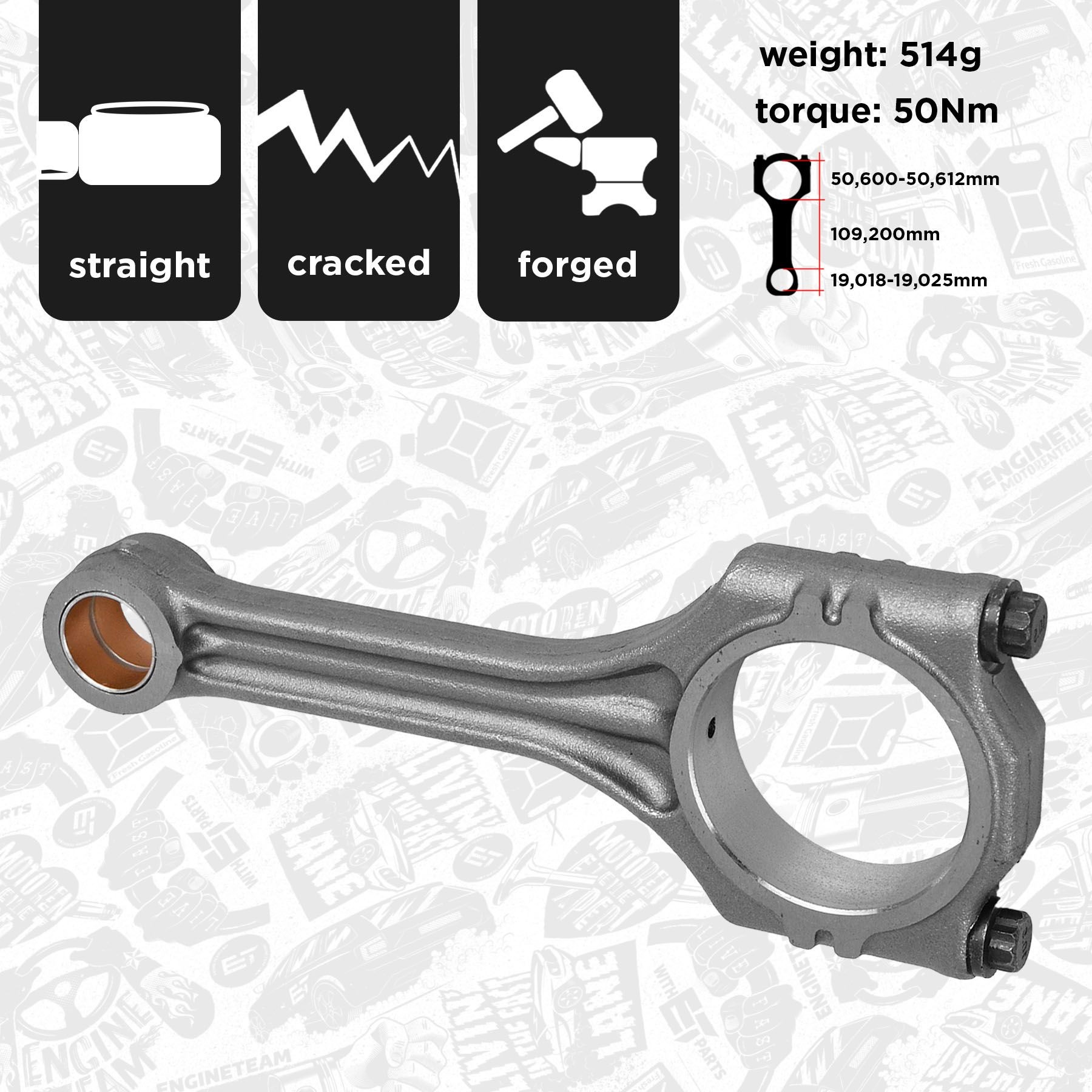 ET ENGINETEAM OM0051 Keps GOLF 1.4 TSI 160 HP Bensiin 2009