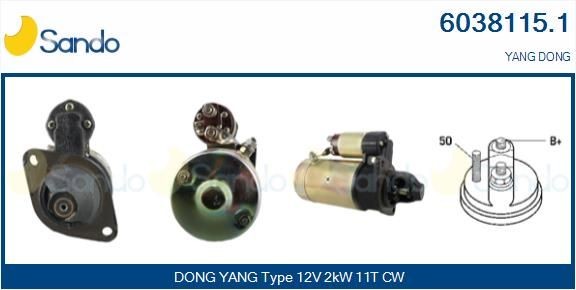 SANDO Alternator Article number: 2046119.1 cheaply