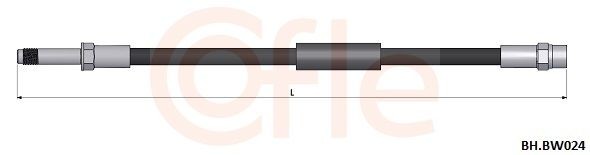 COFLE Brake hose Article number: 92.BH.BW024 cheaply