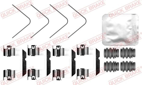 QUICK BRAKE 109-0102 Monteringssæt til bremseklodser STONIC 1.2 CVVT 84 HK Benzin