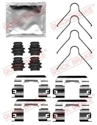 QUICK BRAKE 109-0105 Monteringssæt til bremseklodser PICANTO 1.2 87 HK Benzin