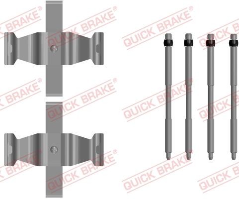 QUICK BRAKE 109-0107 Lisakomplekt, ketaspiduriklotsid SUPRA 3.0 (DB01, DB02, DB03) 387 HP Bensiin