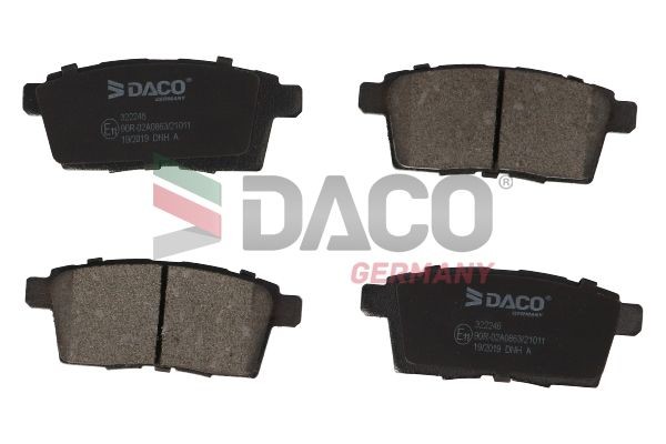 DACO Germany Brake pad set Article number: 322246 cheaply