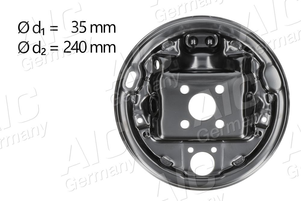 AIC 56179 Afdækningsplade, tromlebremser TWINGO 1.6 RS 133 HK Benzin