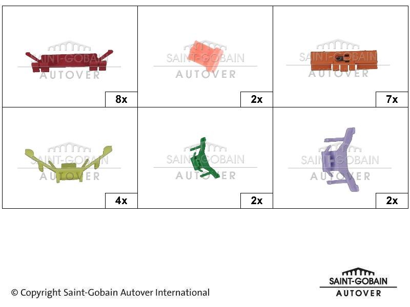 SAINT-GOBAIN Retaining Clip, windows Article number: 3002051910 cheaply