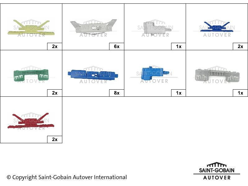 SAINT-GOBAIN Retaining Clip, windows Article number: 3003701910 cheaply