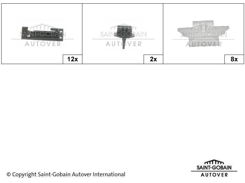 SAINT-GOBAIN Retaining Clip, windows Article number: 6101651915 cheaply