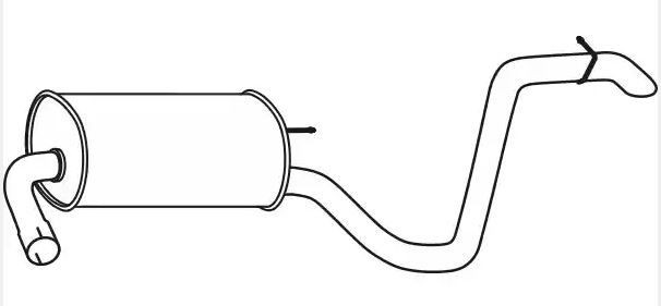 VEGAZ Rear silencer Article number: KS-215 cheaply
