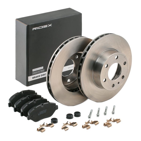 RIDEX Brake discs and pads set Article number: 3405B0450 cheaply