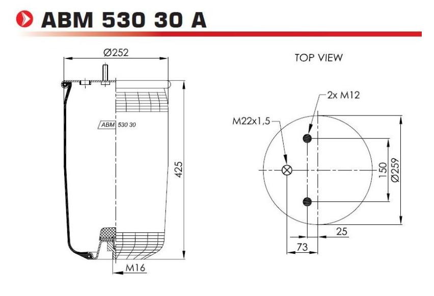 NEOTEC Luftbälg Artikelnummer: ABM53030A billigt