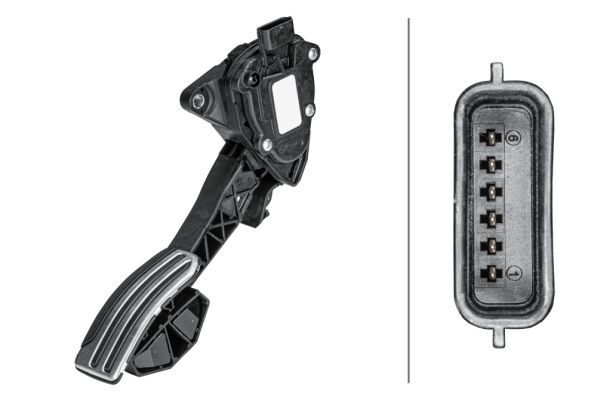 HELLA Accelerator pedal position sensor Article number: 6PV 358 156-211 cheaply