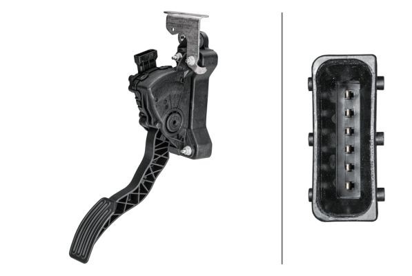 HELLA Accelerator pedal position sensor Article number: 6PV 358 156-251 cheaply