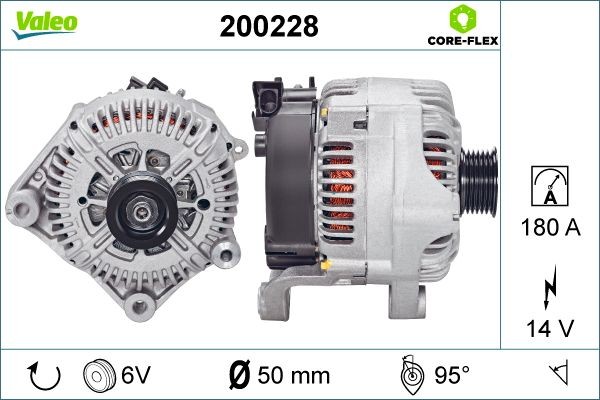 VALEO Alternator Article number: 200228 cheaply