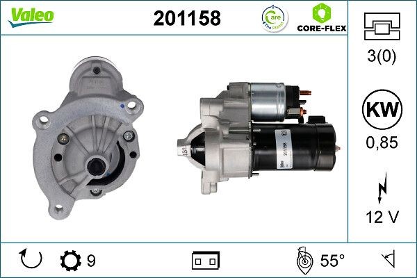 VALEO Starter motor Article number: 201158 cheaply