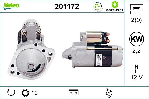 VALEO Starter motor Article number: 201172 cheaply