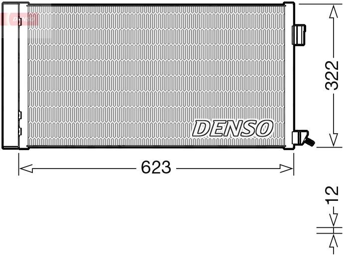 DENSO Air conditioning condenser Article number: DCN11010 cheaply