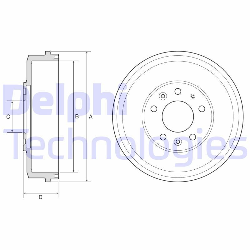 DELPHI Tambour de frein UGS: BF578 à peu de frais