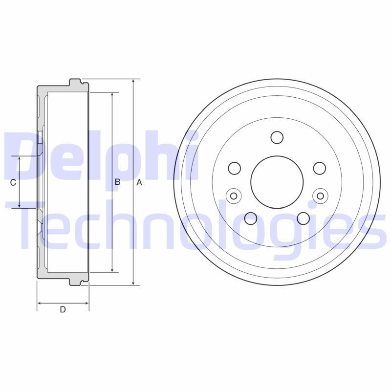 DELPHI Bremsetromle Varenummer: BF597 billige