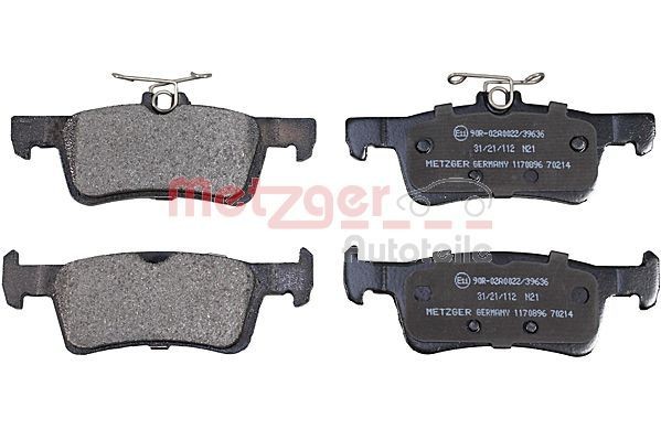 METZGER Brake pad set Article number: 1170896 cheaply