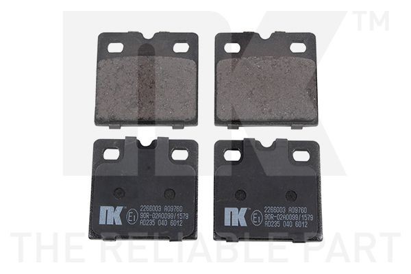 NK Brake Pad Set, disc parking brake Article number: 2266003 cheaply