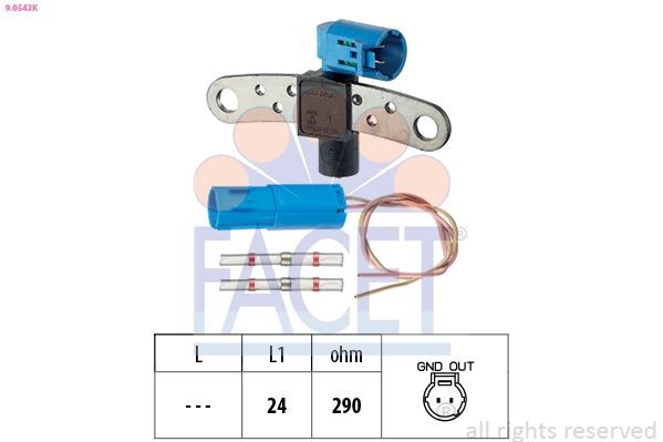 FACET Crankshaft sensor Article number: 9.0743 cheaply
