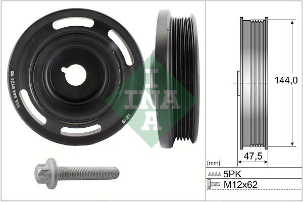 INA Belt Pulley Set, crankshaft Article number: 544 0121 20 cheaply