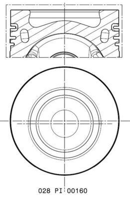 MAHLE ORIGINAL Stempel artikkelnummer: 028 PI 00160 002 billig