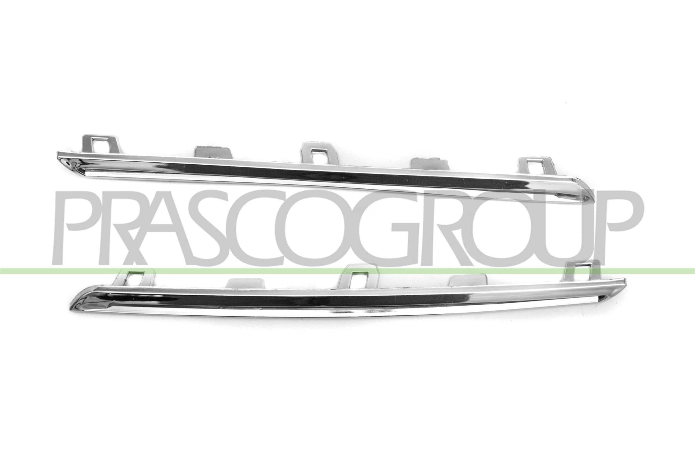 PRASCO RN4302216 Pynte- / beskyttelseslistesæt, kølergitter MEGANE 1.3 TCe 100 (B9N8) 102 HK Benzin