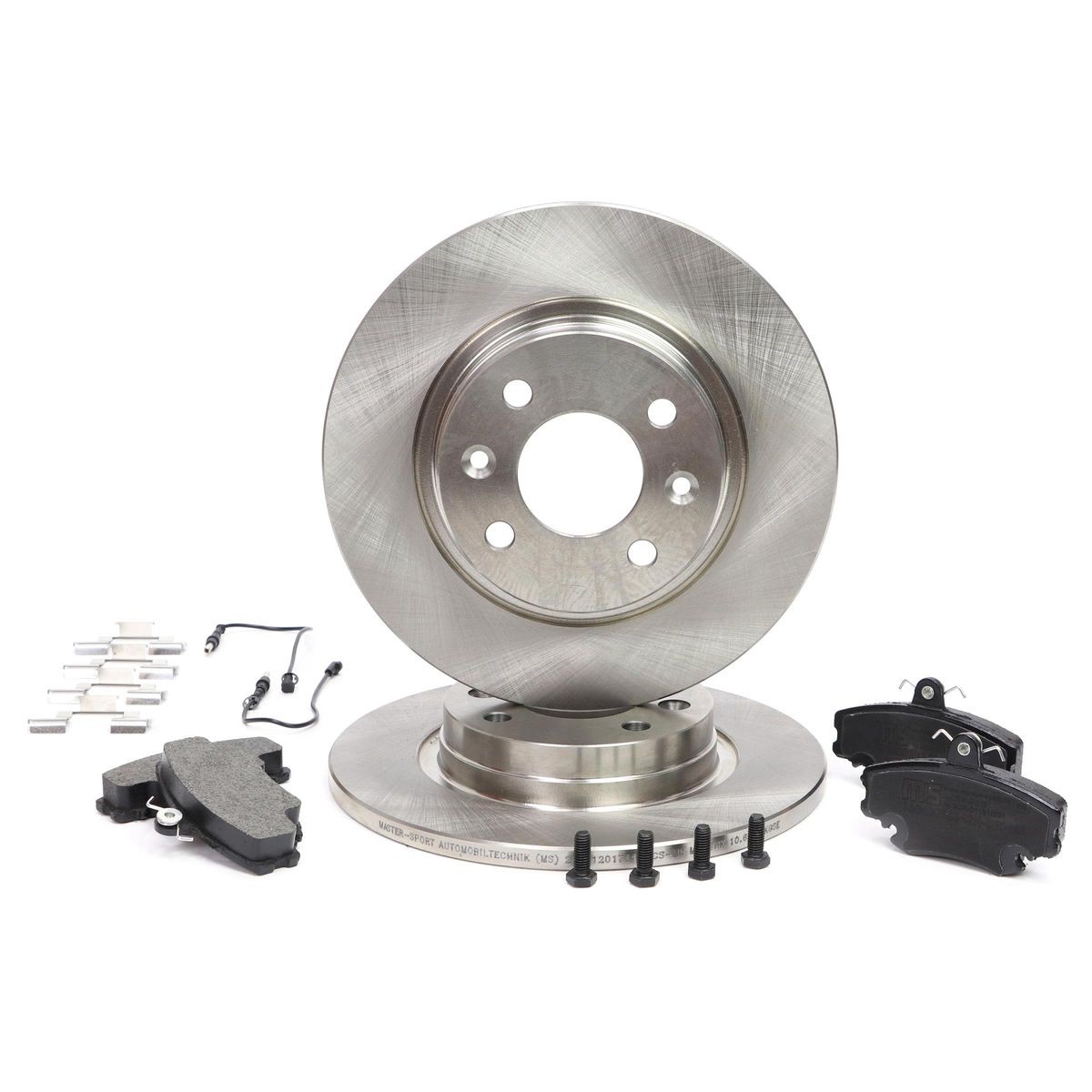 MASTER-SPORT Brake discs and pads set Article number: 201201710 cheaply
