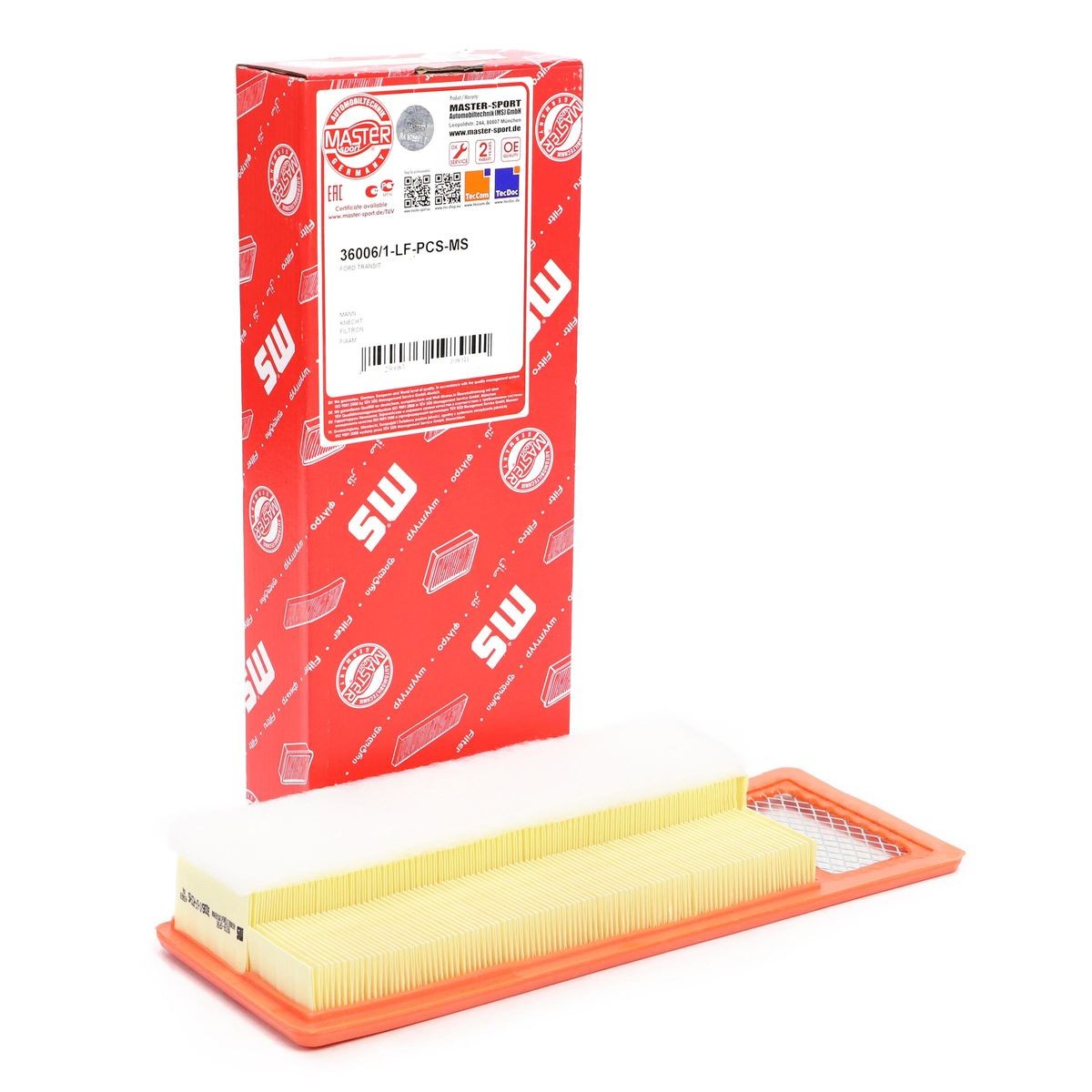 MASTER-SPORT Air filter Article number: 36006/1-LF-PCS-MS cheaply