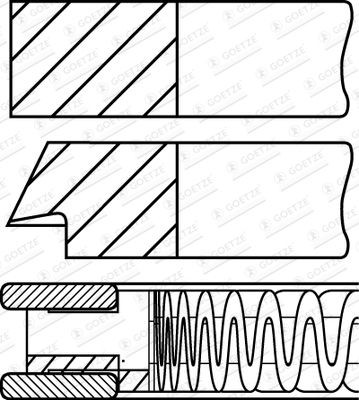GOETZE ENGINE Piston Ring Kit Article number: 08-141300-10 cheaply