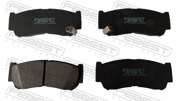 FEBEST Brake pad set Article number: 1201-SANR cheaply