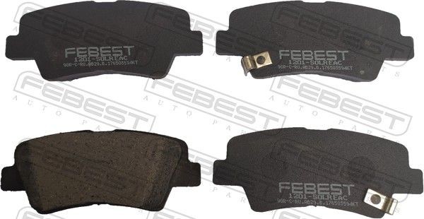 FEBEST Brake pad set Article number: 1201-SOLR cheaply
