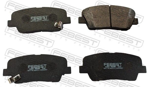 FEBEST Brake pad set Article number: 2201-MOHR cheaply
