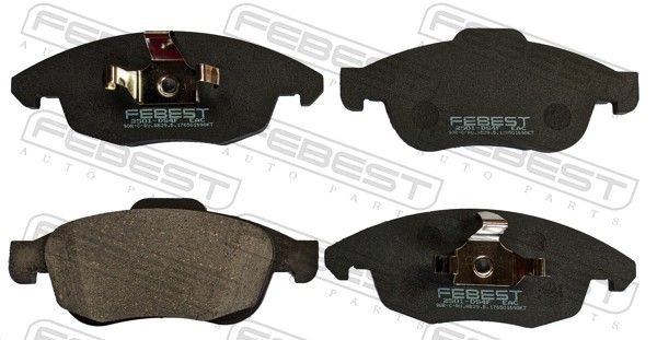 FEBEST Brake pad set Article number: 2501-DS4F cheaply