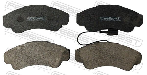 FEBEST Brake pad set Article number: 2801-DUCIIF cheaply