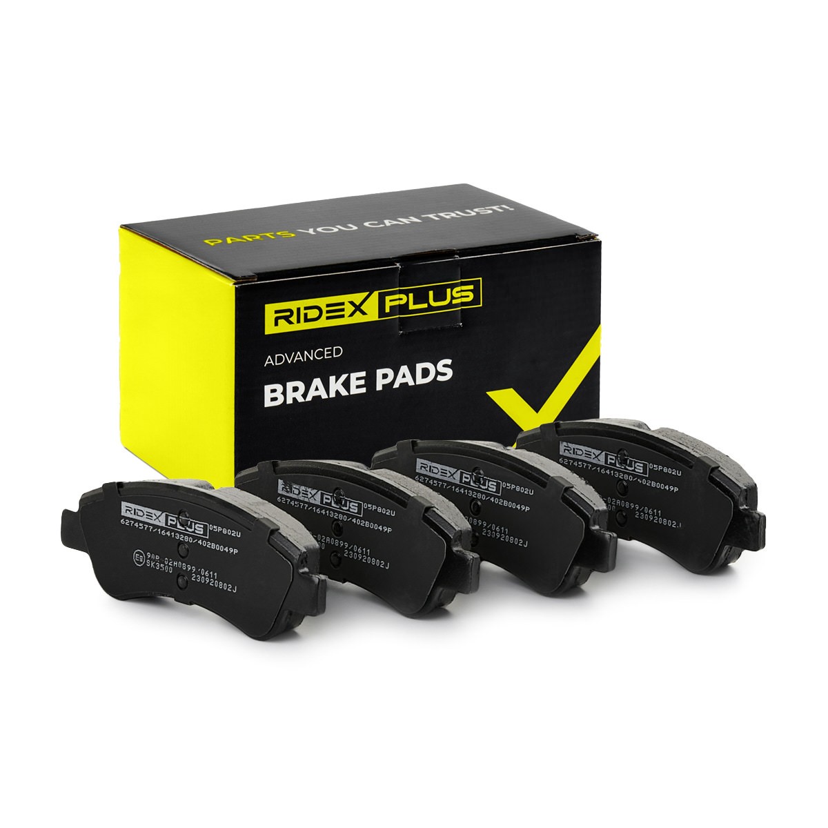 RIDEX PLUS Brake pad set Article number: 402B0049P cheaply