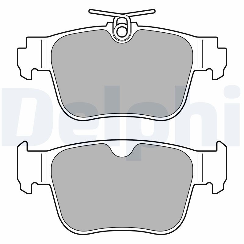 DELPHI Brake pad set Article number: LP3669 cheaply
