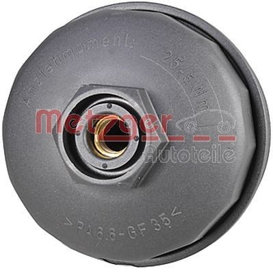 METZGER 2370070 Dæksel, oliefilterhus PASSAT 2.3 VR5 150 HK Benzin 2001