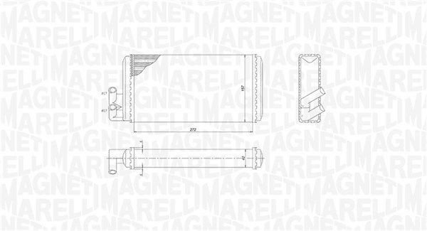 MAGNETI MARELLI Heater matrix Article number: 350218403000 cheaply