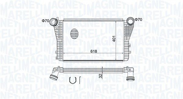MAGNETI MARELLI Intercooler Article number: 351319204030 cheaply