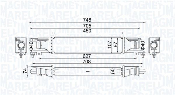 MAGNETI MARELLI Intercooler Article number: 351319204130 cheaply