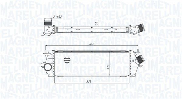 MAGNETI MARELLI Intercooler Article number: 351319205340 cheaply