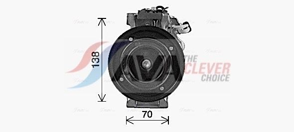 AVA COOLING SYSTEMS Air conditioning compressor Article number: MSAK737 cheaply